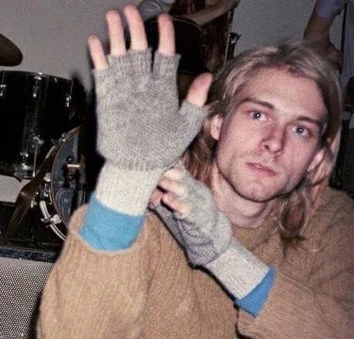 🧤 Стикер «Kurt Cobain» для Telegram