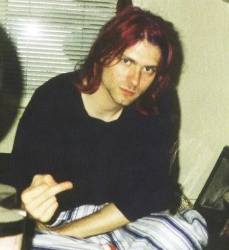 🖕 Стикер «Kurt Cobain» для Telegram