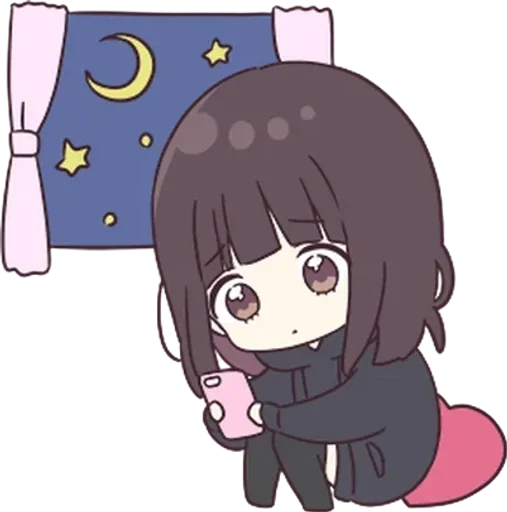 🌙 Стикер «kurumi» для Telegram