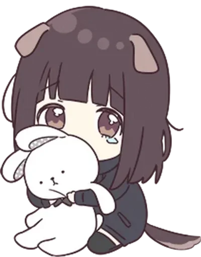 😢 Стикер «kurumi» для Telegram