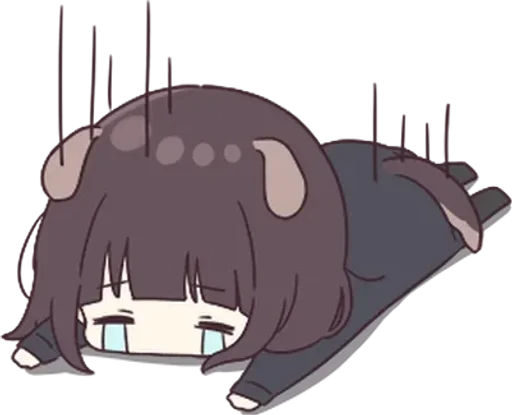 😭 Стикер «kurumi» для Telegram