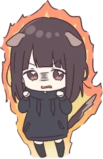 😡 Стикер «kurumi» для Telegram