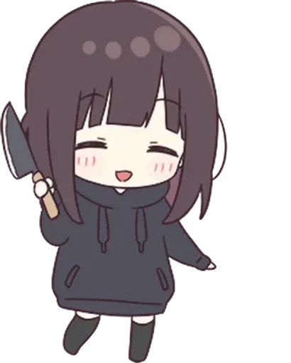 🔪 Стикер «kurumi» для Telegram