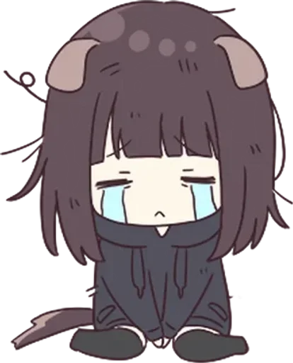 😭 Стикер «kurumi» для Telegram