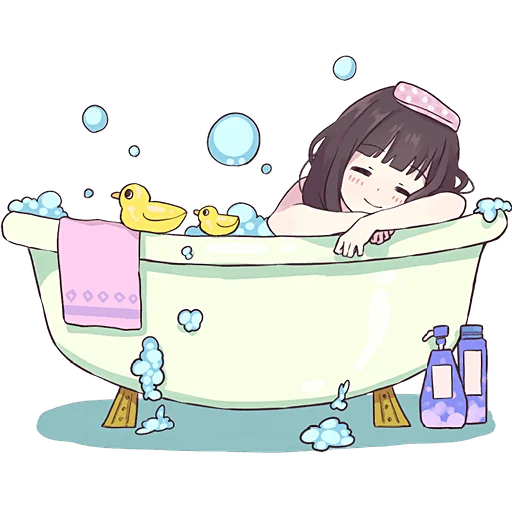 🛁 Стикер «Куруми чан 2» для Telegram