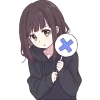 🙅‍♀ Эмодзи «Куруми чан 2» для Telegram
