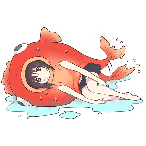 🐠 Стикер «Куруми-чан 5» для Telegram