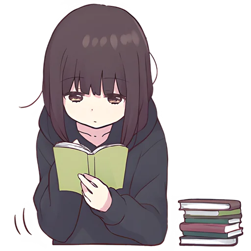 📚 Стикер «Куруми-чан 6» для Telegram