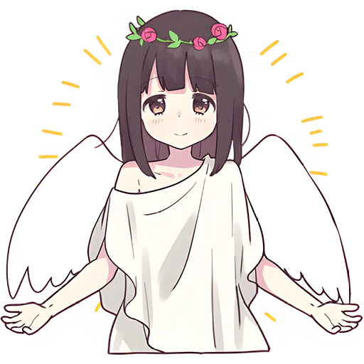 👼 Стикер «Куруми-чан 6» для Telegram
