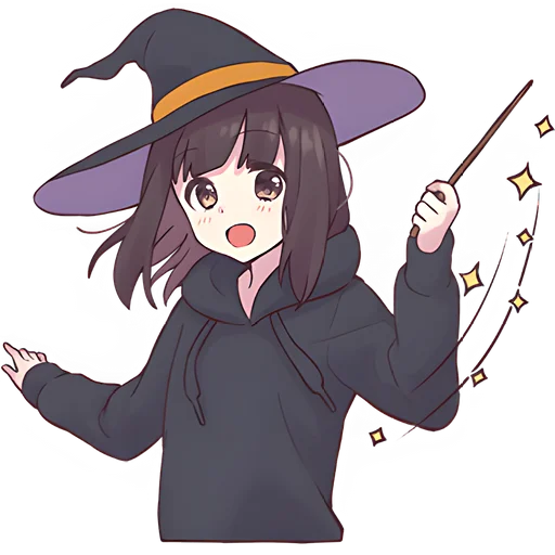 🧙‍♀ Стикер «Куруми-чан 6» для Telegram