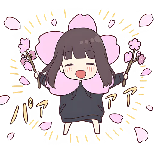 🌸 Стикер «Куруми чан 7» для Telegram