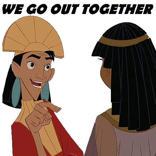 👫 Стикер «THE EMPERORS NEW GROOVE» для Telegram