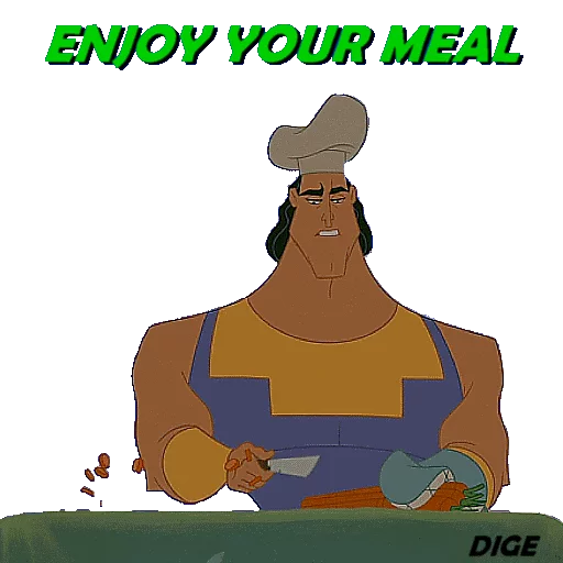🍳 Стикер «THE EMPERORS NEW GROOVE» для Telegram
