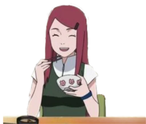 🥡 Стикер «Kushina Uzumaki» для Telegram
