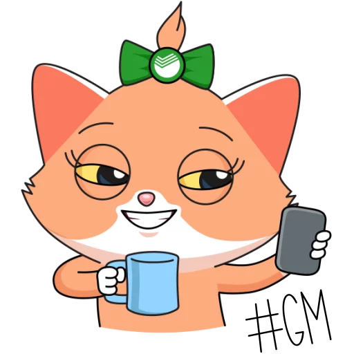 Стикерпак Сберкот и Куся для Telegram