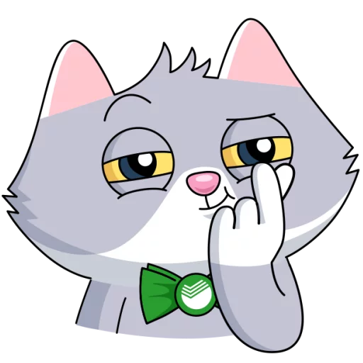 💰 Стикер «Сберкот и Куся» для Telegram