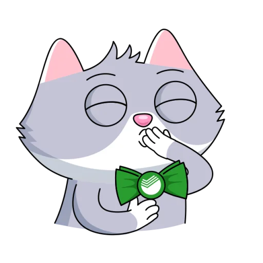 😘 Стикер «Сберкот и Куся» для Telegram