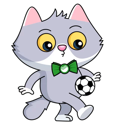 ⚽️ Стикер «Сберкот и Куся» для Telegram