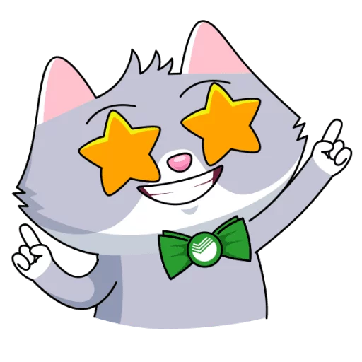 ⭐️ Стикер «Сберкот и Куся» для Telegram