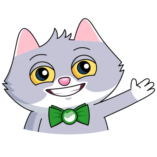 😄 Стикер «Сберкот и Куся» для Telegram