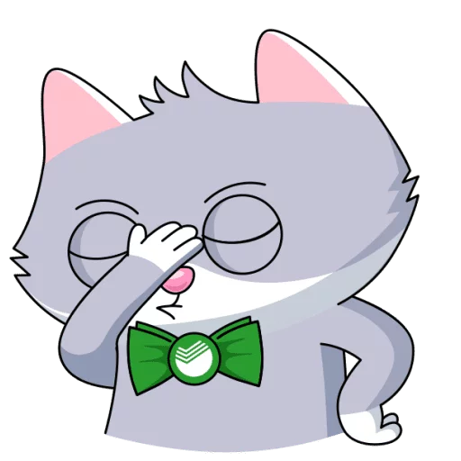 🤦‍♀️ Стикер «Сберкот и Куся» для Telegram