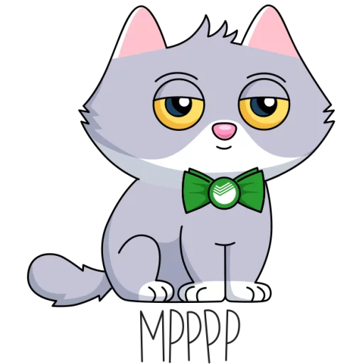 🐱 Стикер «Сберкот и Куся» для Telegram