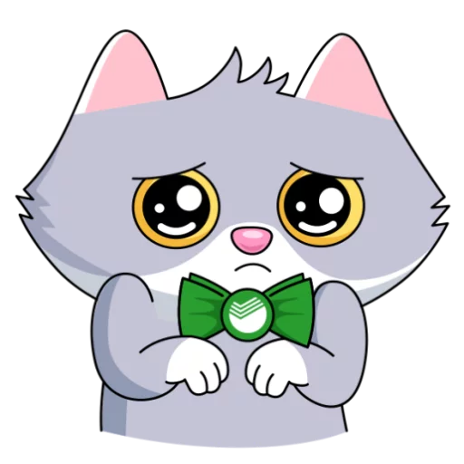 😒 Стикер «Сберкот и Куся» для Telegram