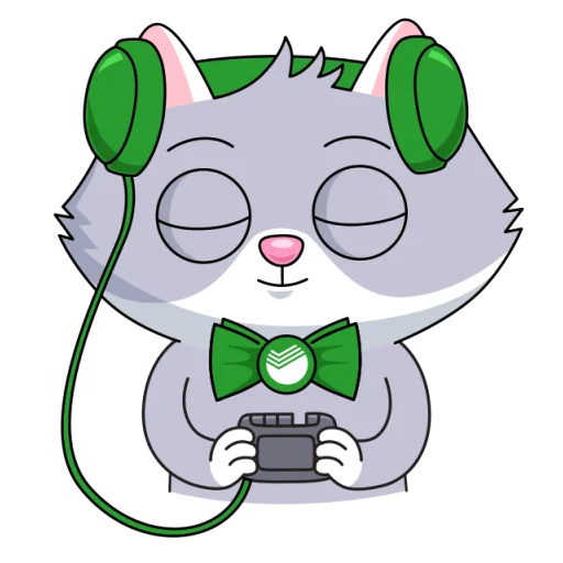 🎶 Стикер «Сберкот и Куся» для Telegram