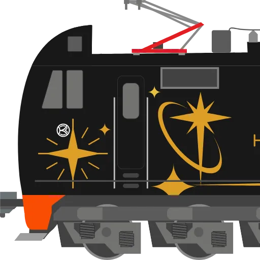 ⚫ Эмодзи «Trains» для Telegram