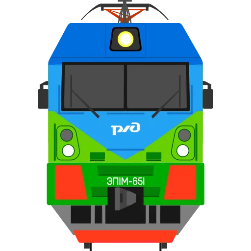 🔵 Эмодзи «Trains» для Telegram
