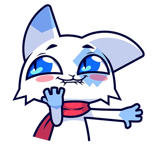 🥺 Стикер «Кьюби без надписей» для Telegram