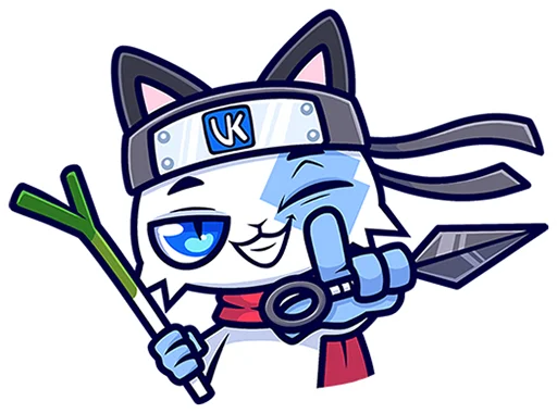 🐱 Стикер «Кьюби без надписей» для Telegram