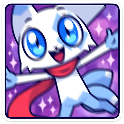 🐱 Стикер «Кьюби без надписей» для Telegram