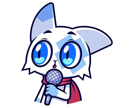 🐱 Стикер «Кьюби без надписей» для Telegram