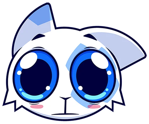 🐱 Стикер «Кьюби без надписей» для Telegram