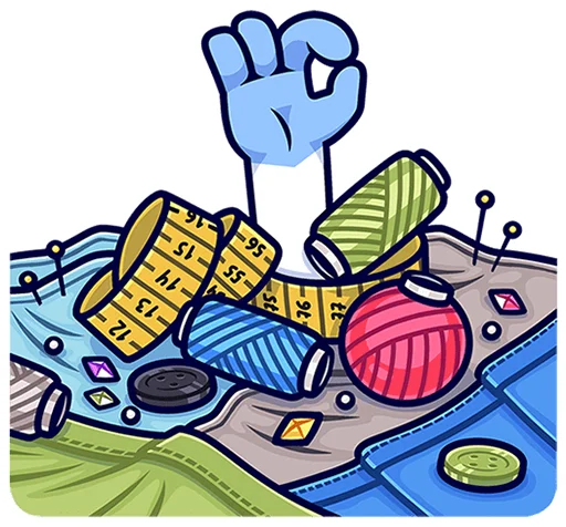 🐱 Стикер «Кьюби без надписей» для Telegram