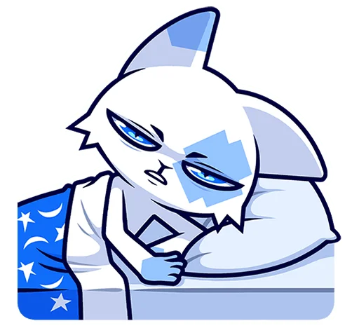 😩 Стикер «Кьюби без надписей» для Telegram