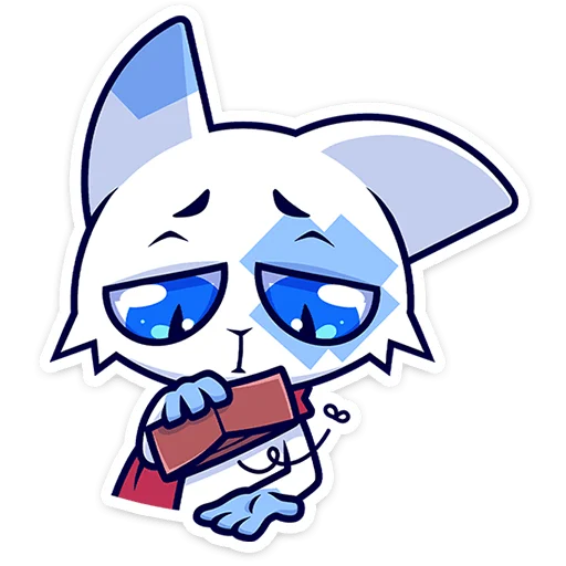 🐱 Стикер «Кьюби без надписей» для Telegram