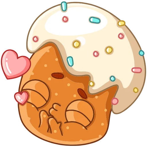 😘 Эмодзи «Кулич Кузя» для Telegram