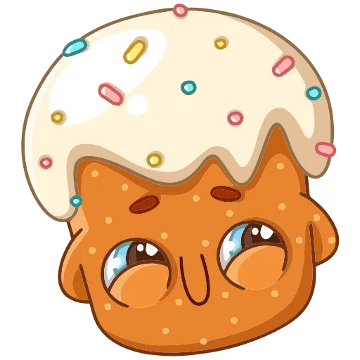 ☺️ Эмодзи «Кулич Кузя» для Telegram