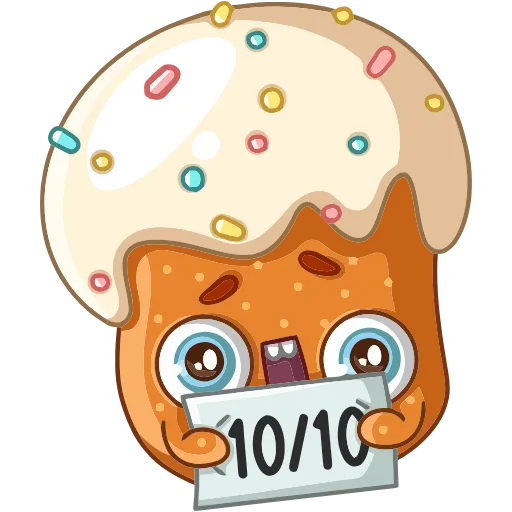 👍 Эмодзи «Кулич Кузя» для Telegram