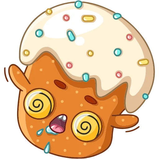 😵 Эмодзи «Кулич Кузя» для Telegram