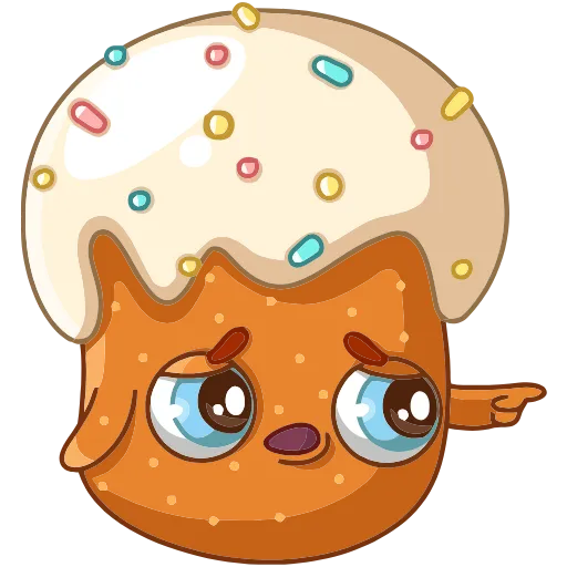 👉 Эмодзи «Кулич Кузя» для Telegram