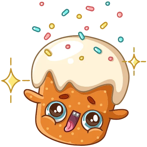 🥳 Эмодзи «Кулич Кузя» для Telegram