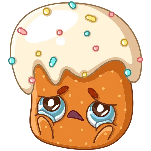 ☹️ Эмодзи «Кулич Кузя» для Telegram