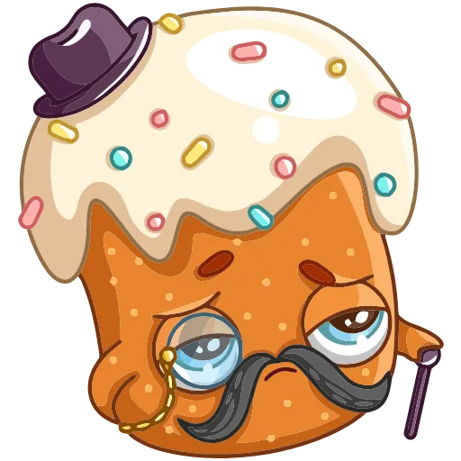 🧐 Эмодзи «Кулич Кузя» для Telegram