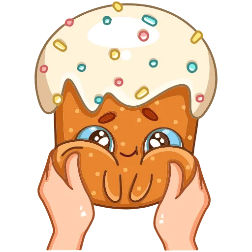 😊 Эмодзи «Кулич Кузя» для Telegram