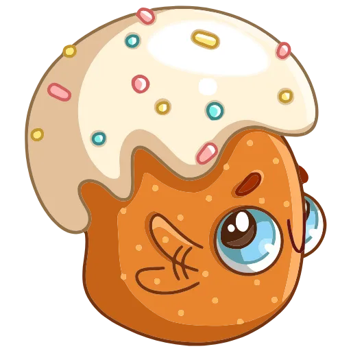 👋 Эмодзи «Кулич Кузя» для Telegram