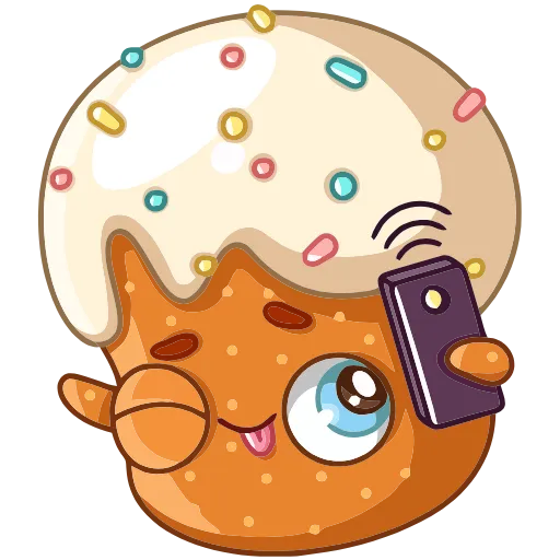 📲 Эмодзи «Кулич Кузя» для Telegram