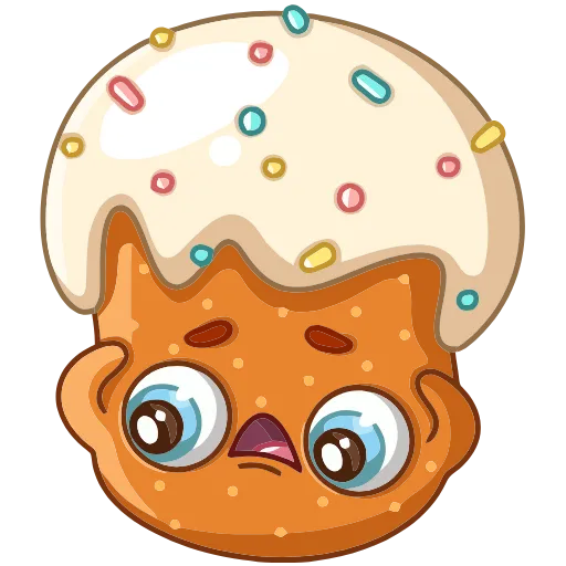 🤯 Эмодзи «Кулич Кузя» для Telegram